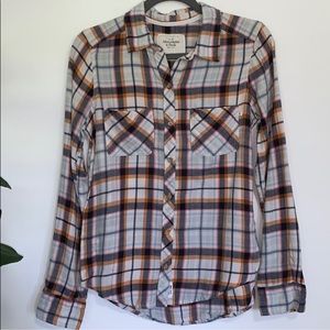Abercrombie Plaid Flannel Shirt. Size S
